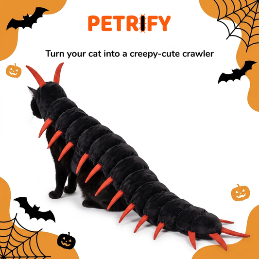 PETRIFY™ Cat Centipede Costume | Soft Plush, Adjustable Fit